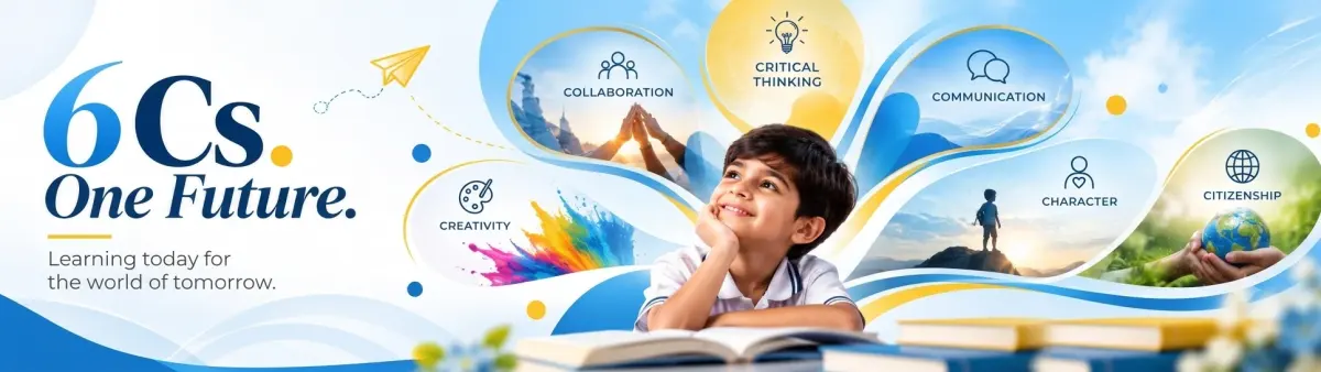 City International School, Jaipur — campus and students (slide 3)